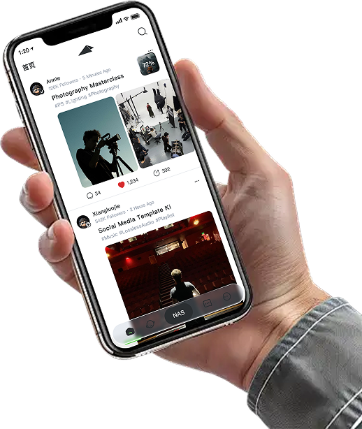 FoldingLink App on a phone